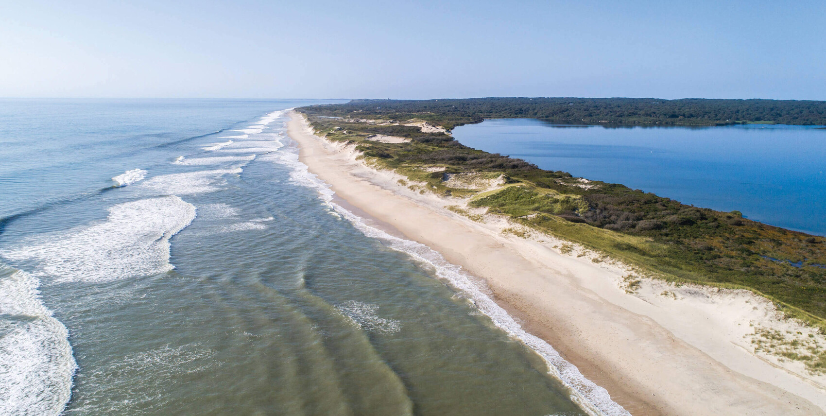 aerial beach view for martha's vineyard real estate and luxury vacation rentals