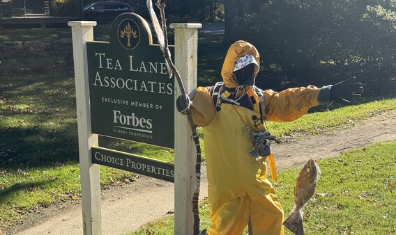 Halloween scarcrow tea lane associates